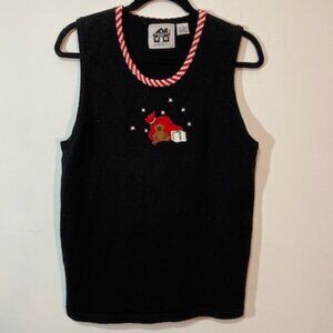 Storybook Knits “St. Nick’s Visit” Christmas Sweater Tank, Size 1X (used)